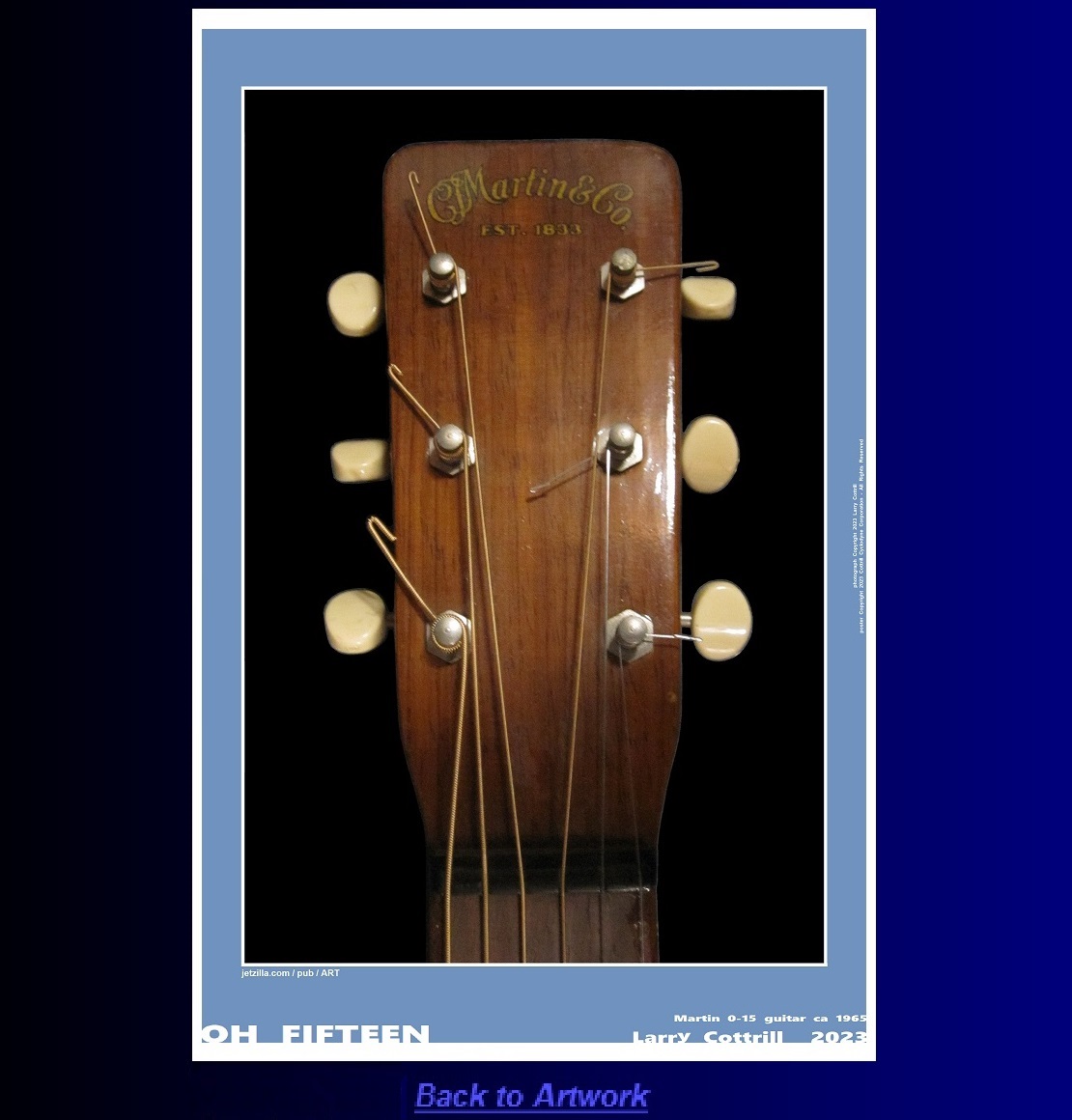 Portrait poster: Oh Fifteen by Larry Cottrill